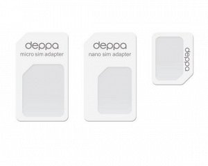 Адаптер для мобильных устройств Nano&micro sim card, Deppa, 74000