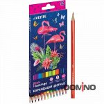 КАРАНДАШИ ЦВЕТНЫЕ &quot;FLAMINGO&quot; 12 ЦВ