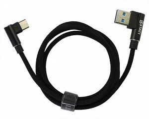 Кабель Kstati KS-003 Type-C - USB черный, 1м recommended