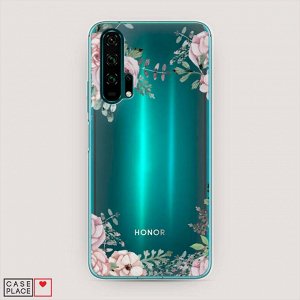 Силиконовый чехол Нежные розы акварель на Huawei Honor 20 Pro