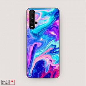 Силиконовый чехол Потеки краски на Huawei Honor 20