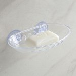 Мыльница на присосках Bath Collection, 15?10?2 см, цвет МИКС