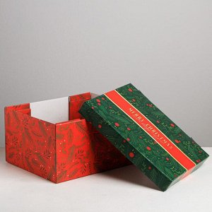 Складная коробка «С новым годом», 30 - 24.5 - 15 см