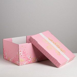 Складная коробка «Теплоты», 30 - 24.5 - 15 см