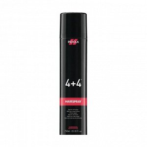 Лак для волос сильной фиксации strong hairspray 4+4, indola, 500мл