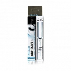 Клей для пучков ресниц и накладных ресниц Eyelash Adhesive clear white прозрачный, TF cosmetics, 5мл
