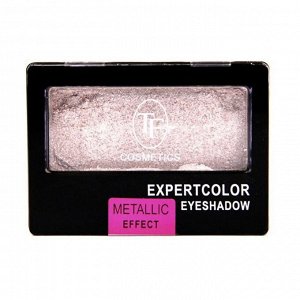 Тени для век с эффектом металлик expertcolor eyeshadow mono тон 161 shining pink, tf cosmetics