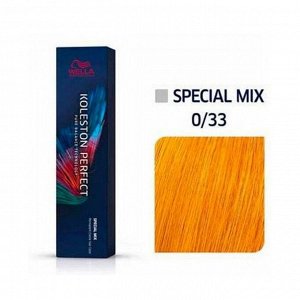 Краска для волос 0/33 золотистый интенсивный special mix koleston perfect me+, wella professionals, 60мл