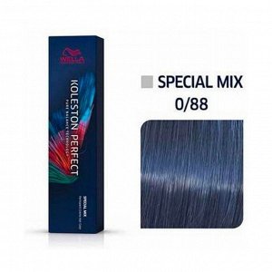 Краска для волос 0/88 синий интенсивный special mix koleston perfect me+, wella professionals, 60мл