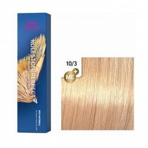 Краска для волос 10/3 шампанское koleston perfect me+, wella professionals, 60мл