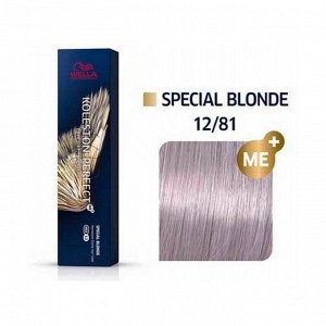 Краска для волос 12/81 белое золото koleston perfect me+ special blonde, wella professionals, 60мл