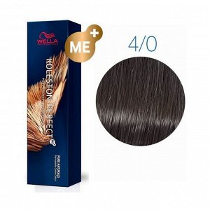 Краска для волос 4/0 коричневый натуральный koleston perfect me+ чистые натуральные, wella professionals, 60мл