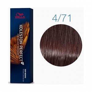 Краска для волос 4/71 тирамису глубокие коричневые koleston perfect me+, wella professionals, 60мл