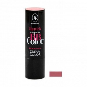 Губная помада кремовая bb color lipstick 129 нюдовый, tf cosmetics