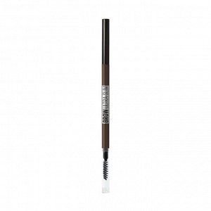 Карандаш для бровей brow ultra slim карандаш+щеточка 06 темно-коричневый, maybelline new york