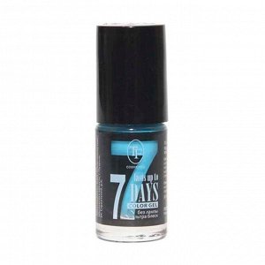 Лак для ногтей color gel 232 голубой, tf cosmetics