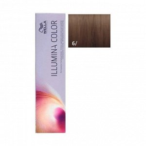 Краска для волос 6/ темный блонд illumina color нейтральные, wella professionals