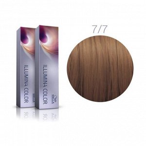 Краска для волос 7/7 блонд коричневый illumina color, wella professionals