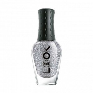 Лак для ногтей серебристый текстурный с глиттерами, real sugar glitz, naillook 8,5мл