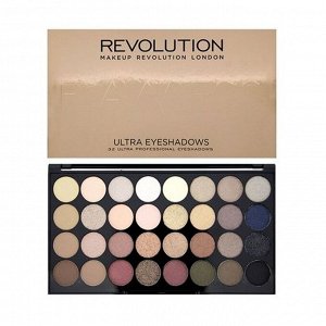 Палетка теней ultra 32 shade eyeshadow palette flawless, makeup revolution, 16 г