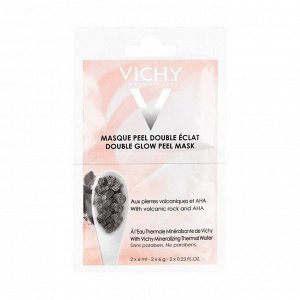 Маска-пилинг Двойное сияние, саше, Mineral Masks Vichy (Виши),2х6мл