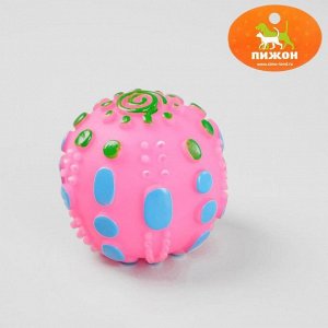 Игрушка пищащая "Чудо-мяч", 6,5 см, микс цветов