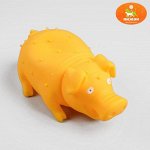 Игрушка резиновая &quot;Веселая свинья&quot;, хрюкающая, 19 см, микс цветов