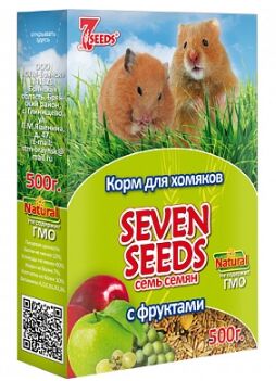 Seven Seeds корм для хомяков Фрукты 500гр АКЦИЯ!