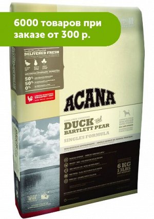 Acana Duck and Bartlett pear сухой корм для собак всех пород Утка с грушей 6кг