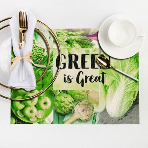 Салфетка на стол "GREEN is Great" 29*40 см