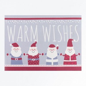 Новогодняя салфетка на стол Warm Wishes 40х29 см