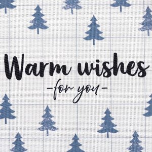 Доляна Новогодняя салфетка на стол Warm wishes, 40х29 см