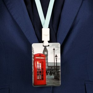 СИМА-ЛЕНД Чехол для бейджа и карточек «Лондон»