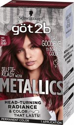 ГОТ ТУ БИ Краска д/волос Metallics M68 Тёмный рубин