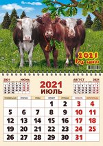 Одноблочный календарь Ф3 Трое