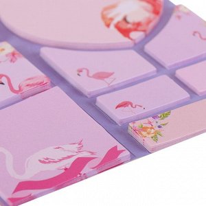 Блок с липким краем «Фламинго», 20 листов х 5 цветов, МИКС