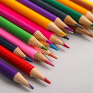 Карандаши цветные 24 цвета «Смешарики», «Друзья»