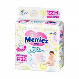 MERRIES Подгузники для детей размер M 6-11 кг/22шт (Мини уп)