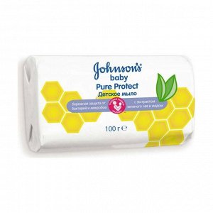 Детское мыло baby pure protect, johnson's baby, 100г