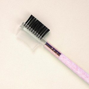 Щёточка-расчёска для бровей и ресниц, 16,2 см, цвет МИКС