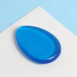 Спонж для нанесения косметики, 6,5 ? 4,5 см, цвет голубой