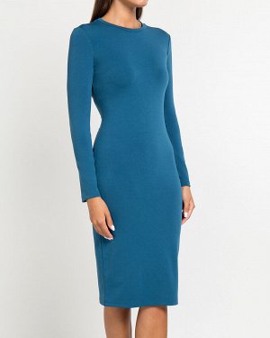 Платье женское по фигуре (194234) сине-зеленый