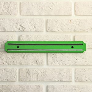 Держатель для ножей магнитный, 33 см, цвет зелёный