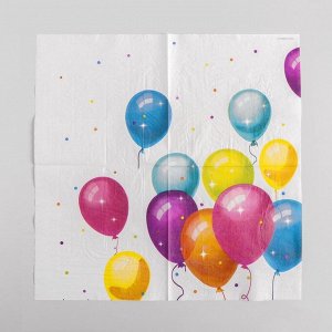 Салфетки бумажные «Кристальные шары», набор 12 шт., 33х33 см