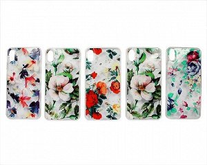 Чехол iPhone XS Max Гелевые цветы в ассортименте