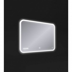 Зеркало Cersanit LED 070 DESIGN PRO, 80 x 60, сенсор, антизапотевание, часы