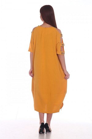 Платье Размеры: 48, 50, 52, 54; Цвет: Желтый