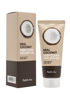 Farmstay Пилинг-скатка с кокосовым маслом Rear Coconut Deep Clear Peeling Gel