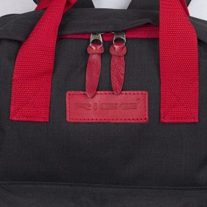 Рюкзак-сумка на молнии, наружный карман, цвет чёрный
