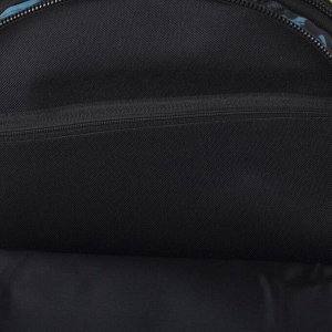 Рюкзак школьный, 2 отдела на молниях, 2 наружных кармана, цвет чёрный